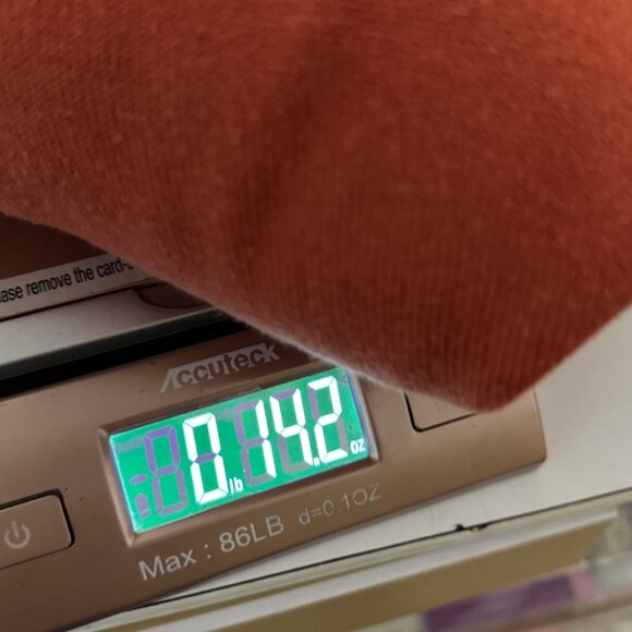 Womens Turtleneck Sweater Dressbarn 14/16 Acrylic & Cotton Blend Rust Orange - Picture 8 of 8